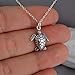 Sterling Silver Sea Turtle Necklace – 16×11mm Ocean Charm on 18″ Chain – Handmade Gift for Beach Lovers, Nature Enthusiasts & Travelers