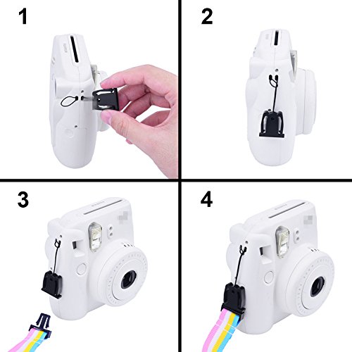 Sunmns Camera Neck Shoulder Strap Compatible With Instax Mini 11/ 9/ 8/ 90/ 8+/ 70/ 40 Instant Film Camera, Rainbow #TOP6