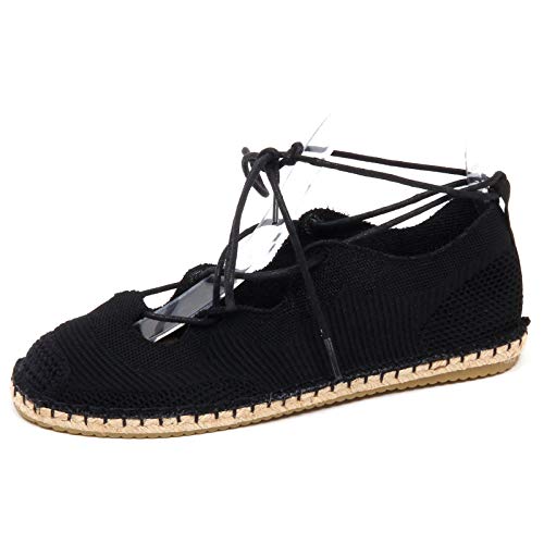 Espadrilles noires Maliparmi F1818 de superbes ballerines lurex pour vos soirées d'été