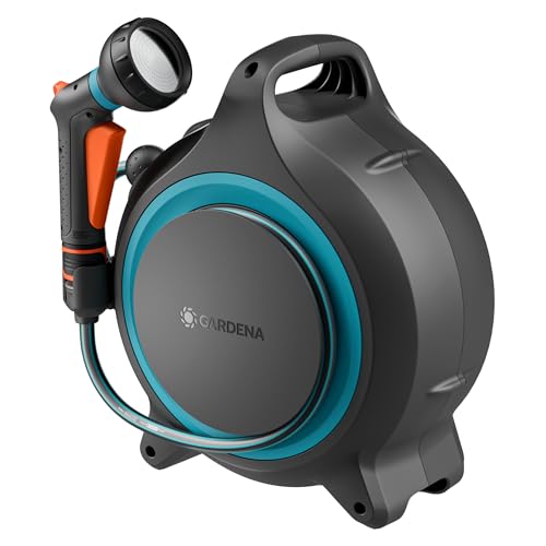 GARDENA Dévidoir portable MoveMatic Stockage de tuyau: Propre et portable, Tuyau d’arrosage...
