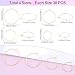 OIIKI 120PCS Earring Beading Hoops for Jewelry Making, 4 Sizes Gold Plated Hoop Earring Findings, Open Hoops, Metal Earring Rings, Round Earring Beading for DIY Jewelry Crafts for Women