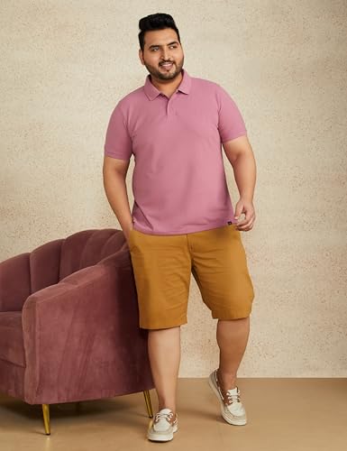 Image of Amazon Brand - Symbol Men's Cotton Rich Solid Polo Tshirt | Collar Tshirts | Half Sleeves | Plain-Regular Fit (Available in Plus Sizes and Combo Pack of 2)