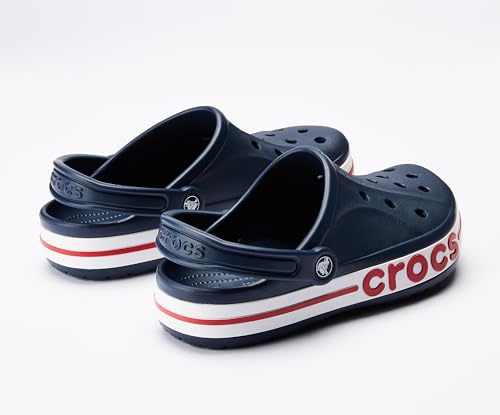 Image of Crocs Bayaband Navy /Pepper Clog-(205089-4CC)-5 UK Men / 6 UK Women (M6W8)