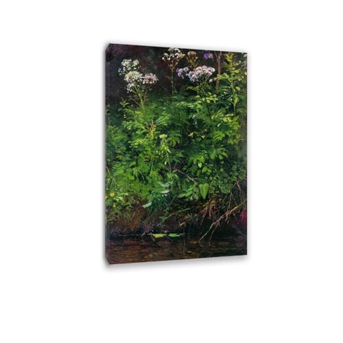 Art mural célèbre Shishkin pour un salon apaisant | Impression sur toile encadrée nature