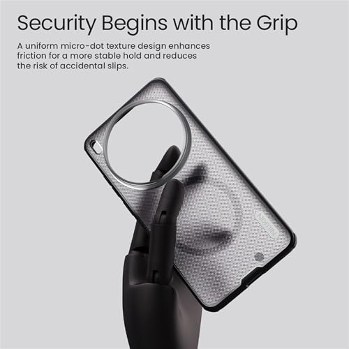Image of Nillkin Case for Vivo X300 Ultra (6.82 inch Inch) Super Frosted Shield Pro Magnetic Hard Back Soft Border (PC + TPU) Cover Raised Bezel Camera Protect Black Color