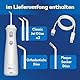 Waterpik Kabellose Munddusche, wiederaufladbar, elektrische Zahnreinigung, ideal zur Plaque-Entfernung, für unterwegs oder zu Hause - Weiß