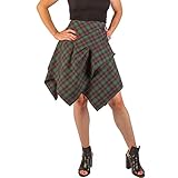 The Celtic Ranch Falda de tartán para mujer con bolsillos, XX-Large