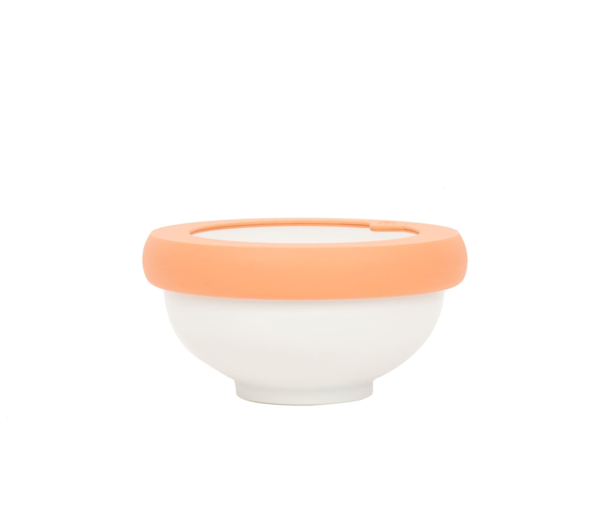 Food Huggers Replacement Lids for Glass Storage Containers | Silicone & Glass Lids that Don’t Crack | Fits Most Round Container Brands & Bowls | 100% Plastic Free (1 Lid (Small), Terracotta)