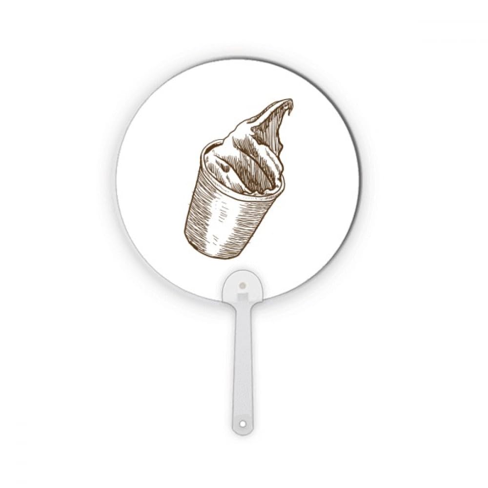 Tasse à croquis ronde plastique glacé marron ultra légère no/no