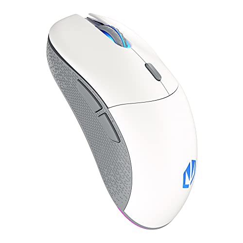 ENDORFY GEM Plus Wireless Onyx White, Souris de Jeu légère sans Fil, capteur PixArt PAW3395 Haut de Gamme, 26 000 DPI, Interrupteur Kailh GM 8.0 Longue durée | EY6A015