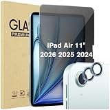 ProCase 1 Pack Privacy Screen Protector + 2 Pack Camera Lens Protector for iPad Air 11 inch (M...