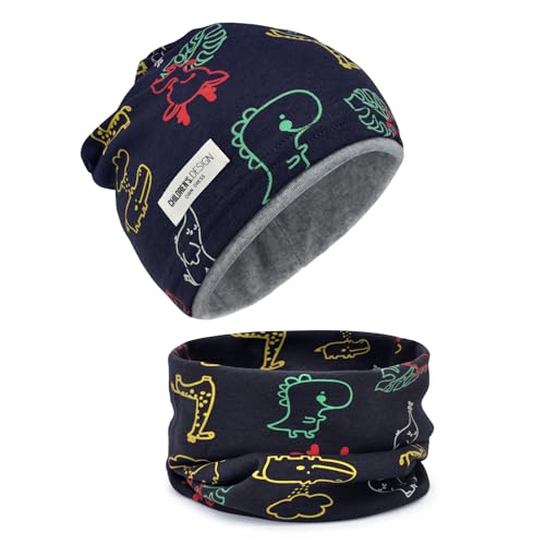 YMIFEEY Kinder Mütze und Schal Set, Kinder Beanie Kindermütze &...