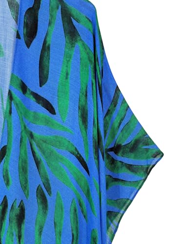 Image of Spicy Sandia Kimonos for Women Floral Beach Cover Up Loose Swimsuit Bathing Suit Coverup Cardigan for Summer Swimwear