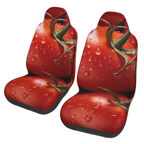 Housses de siège de voiture respirantes motif tomates rouges mûres