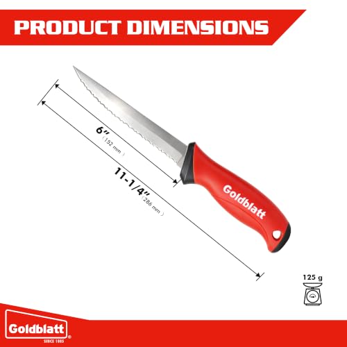 Image of Goldblatt 6 inch Rockwool Insulation Knife, Sod Cutter Tool for Fiberglass