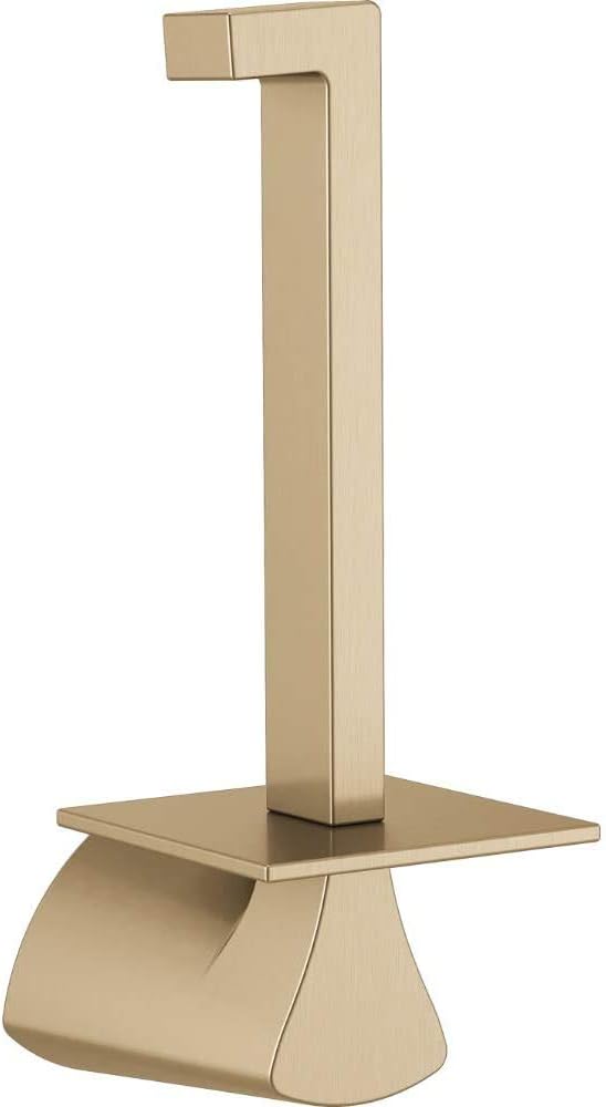 Delta Faucet Zura Vertical Toilet Paper Holder, Champagne Bronze, Bathroom Accessories, 774505-CZ
