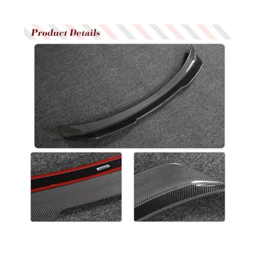 Aileron de coffre surélevé carbone Lexus IS300 style OEM + rigide - 5