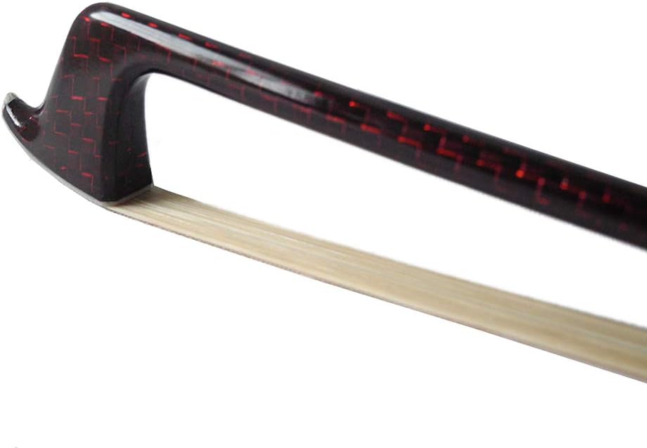 MH weaved red silk carbon fiber Viola bow strong and light