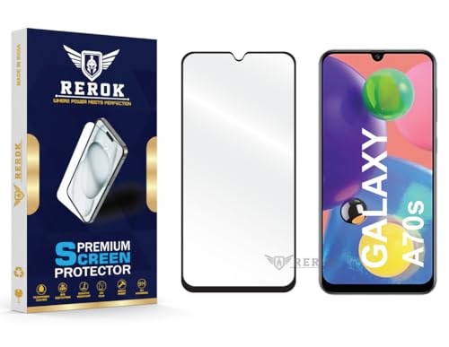 Image of Gorilla Tempered Glass Screen Protector Compatible with Samsung Galaxy A70s [Pack of 1] | Edge-to-Edge, Bubble-Free, Case Friendly, Easy Installation Kit