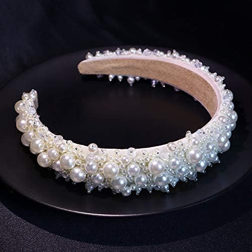 Amazon.com : MHDGG Faux Pearl Headbands for Women White Bling
