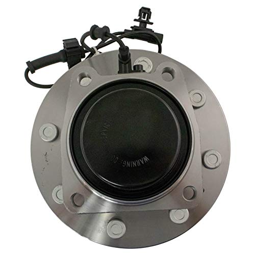 Image of TRQ 2 Piece Front Wheel Bearing & Hub Assembly Set with ABS Sensor Compatible with 2011-2019 Chevrolet Silverado 2500 HD Silverado 3500 HD GMC Sierra 2500 HD Sierra 3500 HD