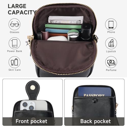 Image of KITEVIUN Small Crossbody Bags for Women, Lightweight Mini Cute Cell Phone Purse for Women with Tassel Shining Butterfly