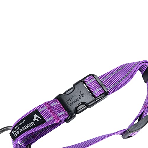 EXCELLENT ELITE SPANKER Reflective Dog Collar Classic Breathable Nylon Adjustable Pet Collar with Quick Release Buckle for Boy Girl Male Female Puppies Small Medium Large Dogs Training(PUL-S) - Image 4
