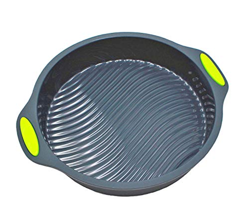 Megrocle 9-Inch Food Grade Silicone Round Cake Pan Set Of 2, Non Stick Reusable Large Baking Pans Silicone Cake Mold Bakeware Set #TOP6