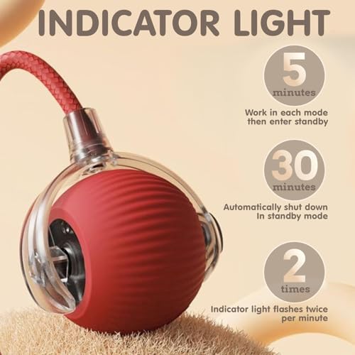 image for Rocfish Durable Interactive Cat Toys for Indoor Cats, Smart Automatic 