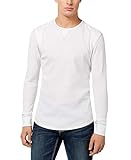 INC International Concepts Men's Solid Long-Sleeve Thermal (White Pure, XXL)