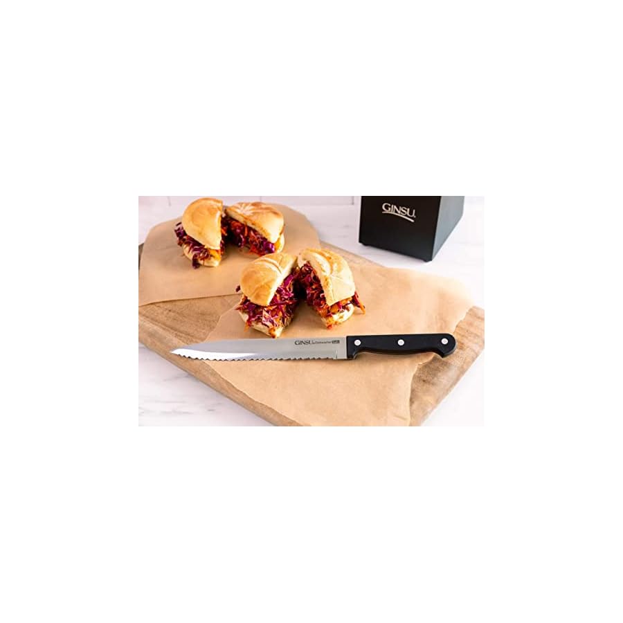 Ginsu-Kiso-18-Piece-Black-Knife-Set-with-Natural-Block-Dishwasher-Safe-and-Always-Sharp Ginsu Kiso 18-Piece Black Knife Set with Natural Block - Dishwasher Safe and Always Sharp