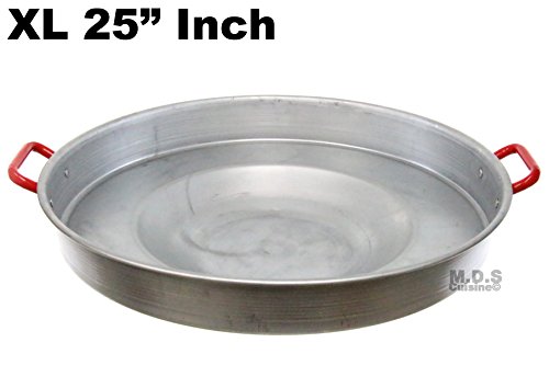 Comal 25" Concave Round Heavy Duty Traditional Durable Outdoors Stir Fry Para Freir