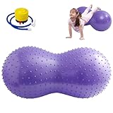 Erdnussball mit luftdichtem PVC-Erdnussball für Kinder, Therapie, Schwangerschaft, tragbarer Yoga-Ball für Zuhause, Fitnessstudio, Fintness Typ 2, Outdoor-Zubehör, 88,9 x 45,7 cm