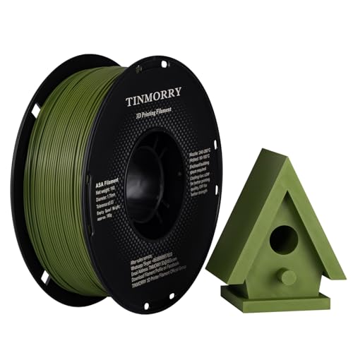 TINMORRY ASA Filament 1.75mm, High UV & Heat Resistant 3D Printer Filament, Durable & Toughness, Dimensional Accuracy +/