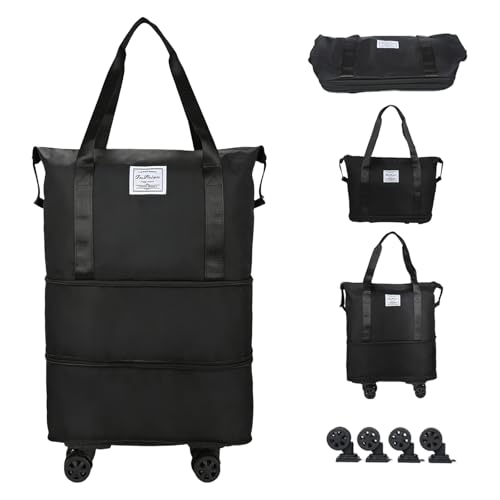 Expandable Wheeled Duffle Bag for Travel and Gym