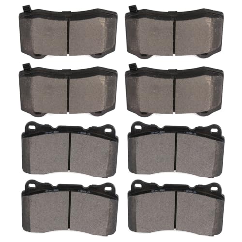 Image of SCITOO D1050 D1053 Semi-Metal Brake Pads Kits Front & Rear Fit For Cadillac CTS 2004-2007,For Cadillac STS 2005-2011,For Chevrolet Camaro 2010