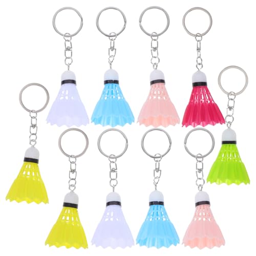 Porte-clé badminton en plastique par lot de 40 pièces colorées pour clubs