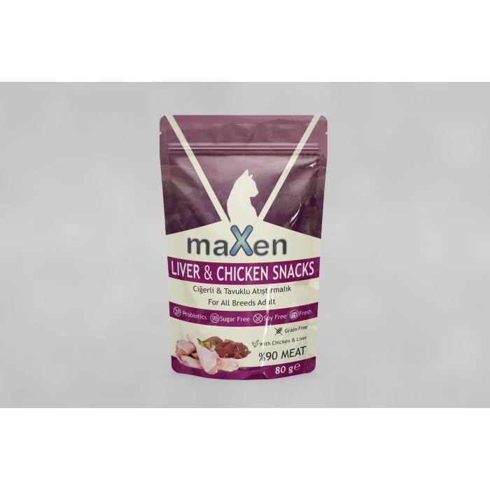 MAXEN CİĞERLİ & TAVUKLU KEDİ ATIŞTIRMALIĞI 80GR