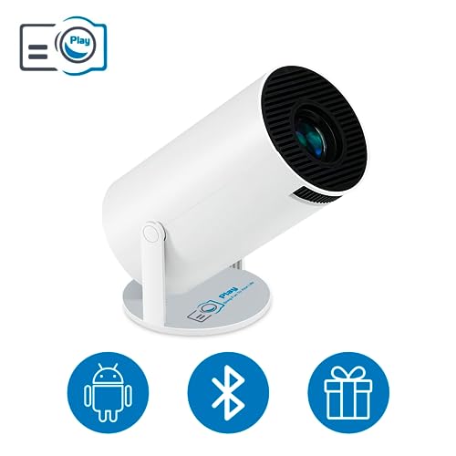 Play 4K 2024-P3 1280x1080P 2K LCD LED 180° Rotation Portable Projector with Android 11, WiFi 6 & Bluetooth,2.4G+5G Ultra Fast Wireless Connection,... - Image 2