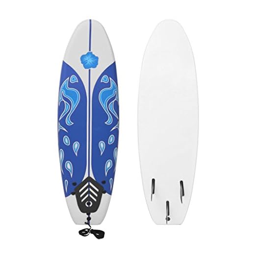 vidaXL Tabla de Surf Principiantes Azul Blanca 170 cm XPE PP Espuma Surfboard