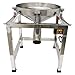 HayWHNKN Automatic Powder Sifter Machine Sieve Shaker Vibrating Machine with 40 and 100 mesh Sieve for Granule Powder Grain Stainless Steel 110v 50w(with Switch）