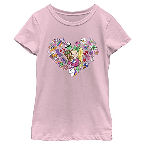 Nickelodeon JoJo Siwa Icon Heart Girls Short Sleeve Tee Shirt