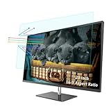 i-Tensodo 23 Inch Anti Blue Light Screen Protector For Universal 23'' 16:9 Standard/Curved Monitor & Touchscreen, (20 inch X 11.3 inch Screen Size Only) Blue Light Blocking & Anti Glare Screen, Clear