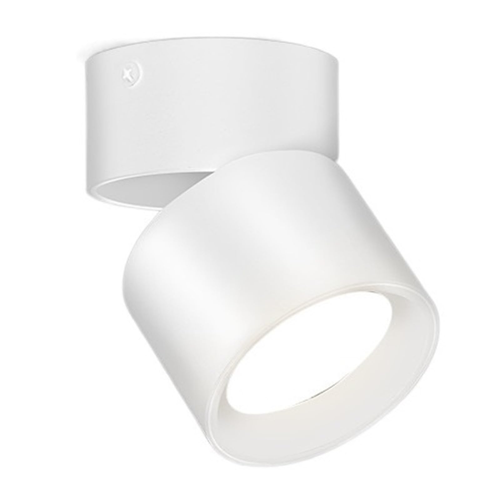MZZYG Led Downlight Foldable Surface Mounted Spotlight 10/15w Spot Lamps Home Indoor Decorate Lighting Living Room Kitchen Porc Super Bright(1Pcs White body,10W Cold Light)
