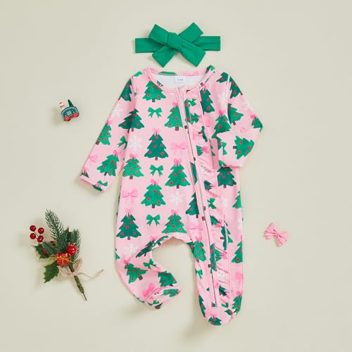 Image of Kuriozud Newborn Infant Unisex Baby Boy Girl Button Solid Romper Bodysuit One Piece Jumpsuit Outfits Clothes | Newborn Baby Girl Sleeper for Daily, Brithday, Halloween, Christmas, New Years, Valentines, St. Patrick's Day, Easter 0-9M