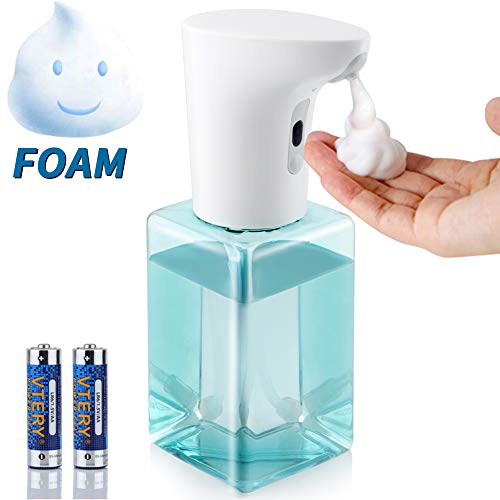 Soap Dispenser, Touchless Foaming Soap Dispenser Infrared Motion Sensor, Hand Free Countertop Soap