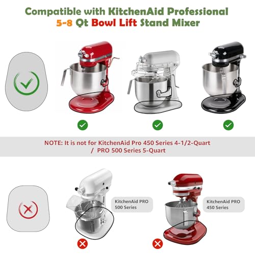 image for JAYOBGO Bamboo Mixer Slider for Kitchen Aid 5-8 Qt Bowl Lift Stand Mix