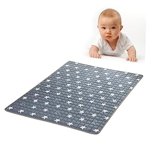 Alasum Vloermatten Voor Baby’S Vloerkleed Voor Kinderkamer Opvouwbare Speelmat Voor Baby Grijs Baby Vloermat Kinderkamer Tapijten Gamepad Kruipende Mat Tapijt Antislip Klimmat Kind Kid