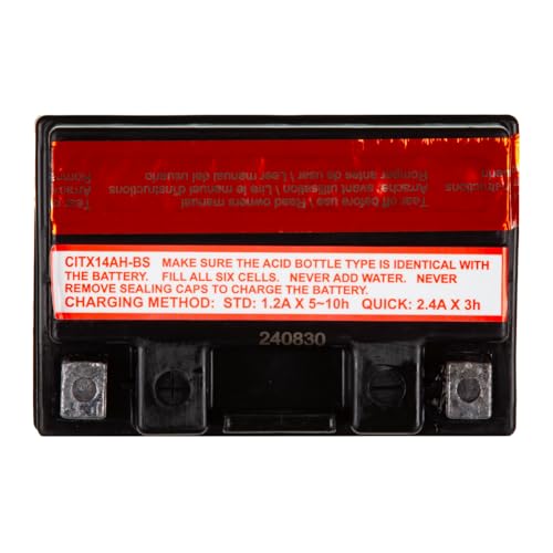 Image of Interstate Batteries YTX14AH-BS Powersports Battery 12V 12Ah 210CCA AGM