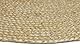 -LUXOR- living Teppich IBO - Juteteppich rund für Wohnzimmer und Schlafzimmer - Boho Teppich rund aus Jute und Baumwolle – Naturteppich in beige 60 cm rund